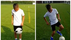 VIDEO Urmaşul lui Ronaldo: La 11 ani, Ramell Carter joacă la Tottenham, dar este şi model, actor şi influencer