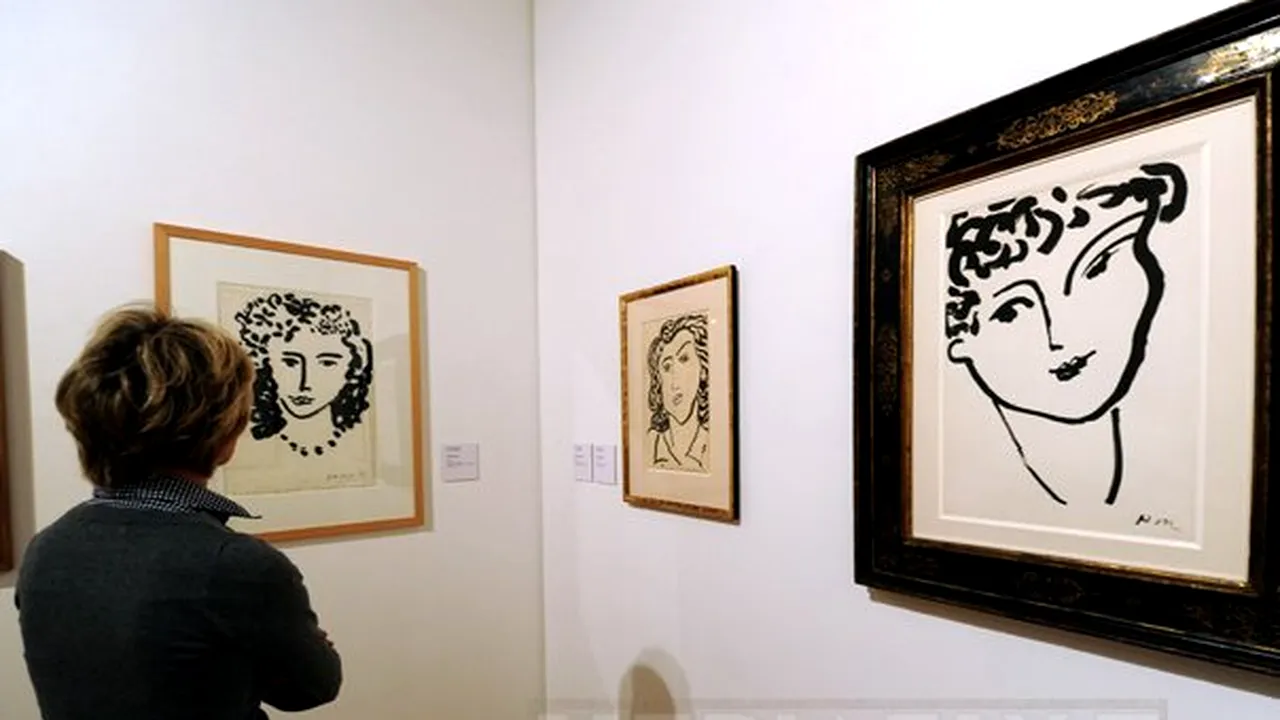 Un desen rar de Henri Matisse, vândut la licitaţie pentru 32.600 de euro