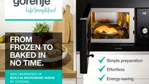 Noile cuptoare cu microunde încorporate de la Gorenje