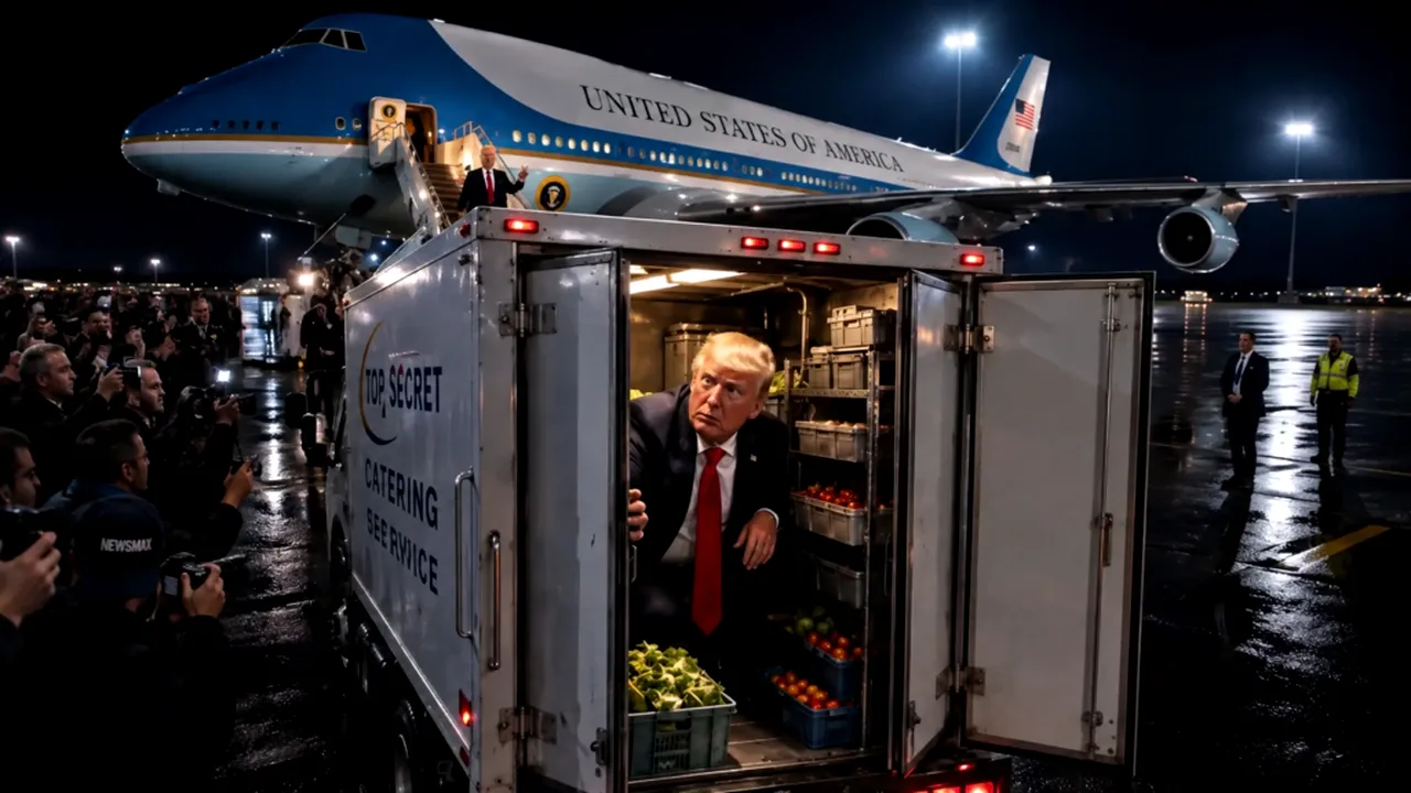 Trump, „ascuns” printre alimente! Plecarea secretă din Turcia a stârnit valuri de glume online