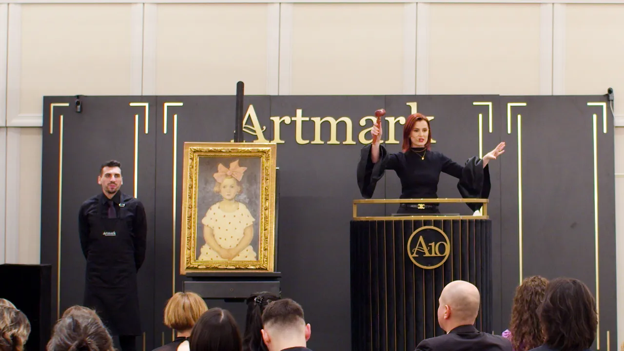 Opera „Fetiţa cu fundiţă roz”, de Nicolae Tonitza, adjudecată la licitaţia Artmark cu 110.000 de euro