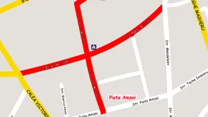 De Ziua Franţei, circulaţia în zona Pieţei Amzei va fi închisă