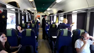 FOTO | Orient Express de România - Cum arată PRIMUL tren turistic românesc. Transilvania Train a pornit la drum din Gara Braşov