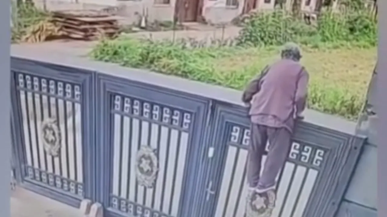 O bătrânică de 92 de ani a evadat dintr-un azil trecând peste o poartă înaltă de doi metri

