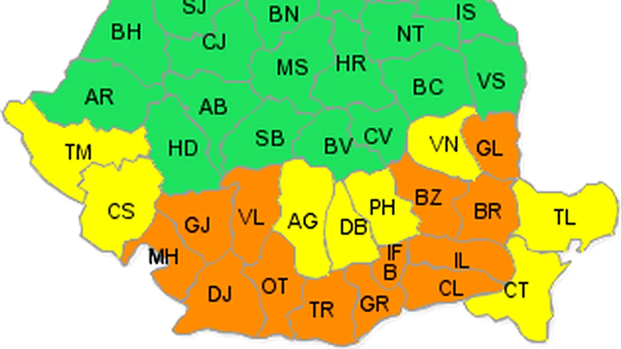 Southern Romania Weather Advisory Upgraded To Code Orange