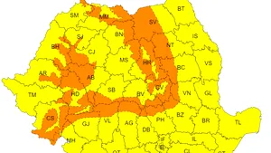 ANM. Avertizări meteo de vreme rea în toată ţara