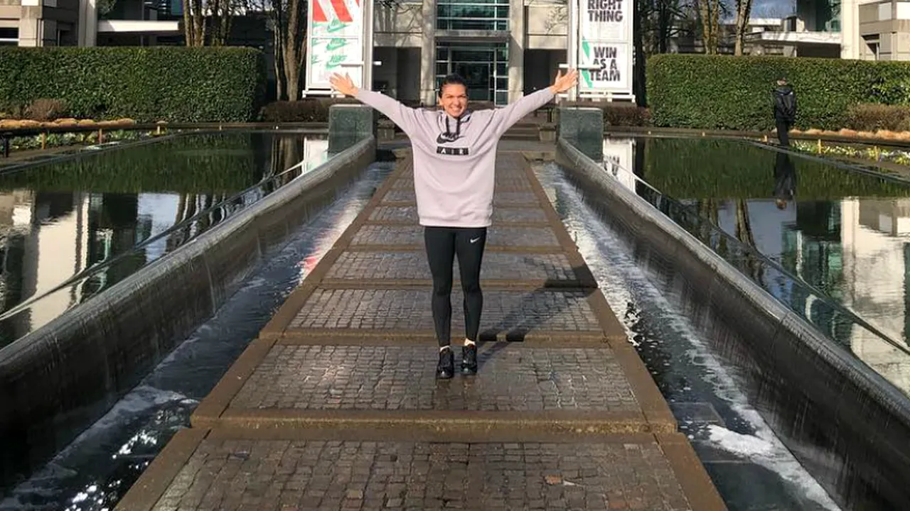 Nike ar putea pregăti un echipament personalizat pentru Simona Halep. Românca a făcut prima vizită de lucru la sediul sponsorului american