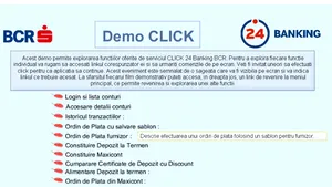 BCR a înlocuit e-BCR cu Click 24 Banking BCR şi Alo 24 Banking BCR