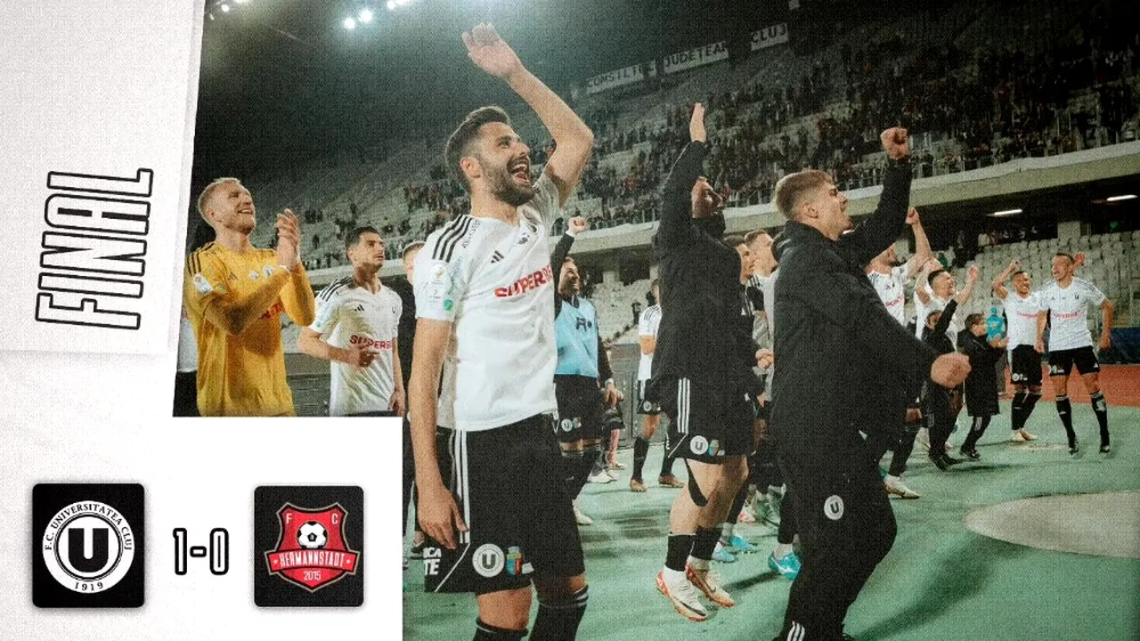 Universitatea Cluj e a treia echipă calificată în semifinalele Cupei României