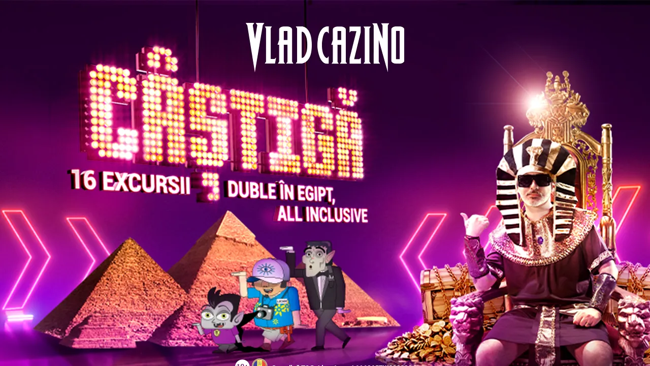 16 vacanţe duble All Inclusive în Egipt şi multe alte premii pentru clienţii Vlad Cazino