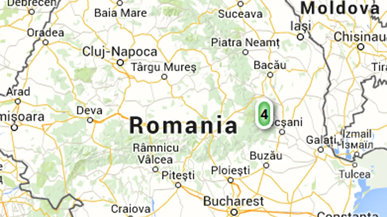 Cutremur de 4 grade în Vrancea 