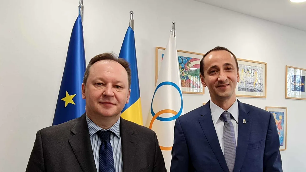 Ambasadorul Ucrainei în România – vizită diplomatică la Comitetul Olimpic si Sportiv Roman