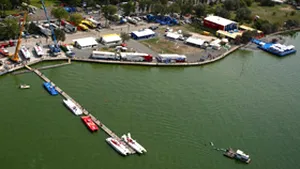 Orăşel plutitor pe lacul Siutghiol