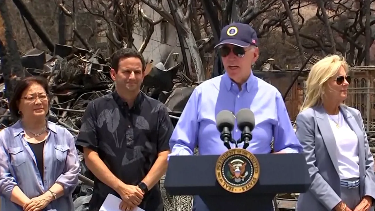 Biden a sosit în Maui, la 13 zile după ce incendiile au provocat 114 de decese 