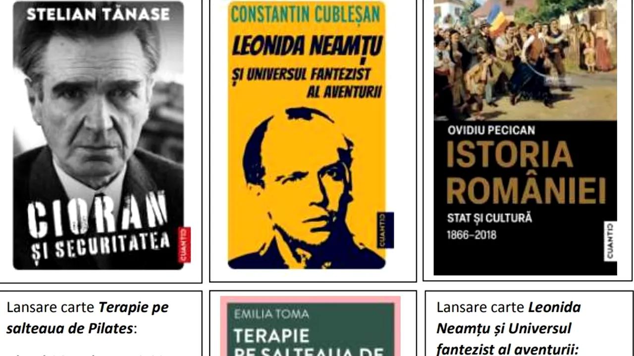 Editura CUANTIC lansează la BOOKFEST 4 noi titluri