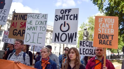 EXTERNE „Extincția este pe masă” : Proteste în fața sediilor OpenAI și Anthropic pentru o pauză în dezvoltarea inteligenței artificiale