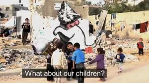 Videoclip realizat de Banksy despre dezastrul din Fâşia Gaza - IMAGINI surprinse la 6 luni de la finalul războiului