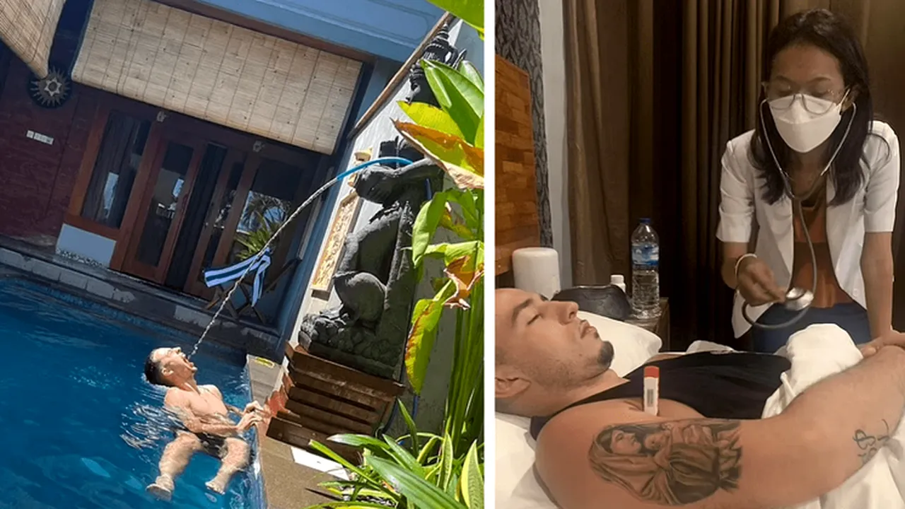 „Burta de Bali”. Un turist a ajuns la spital după ce a băut apă din piscină pentru o poză 