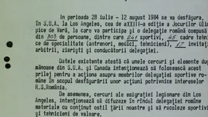 Cu Securitatea la Olimpiadă. CNSAS: zeci de informatori în delegația României la Los Angeles 1984