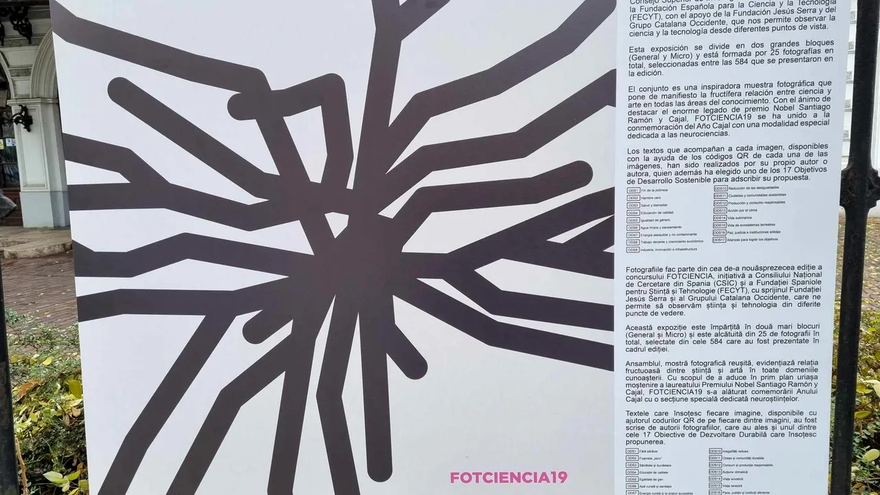 Expoziţie care marchează „Anul Cajal”, în jurul Palatului Şuţu,organizată de MMB şi Ambasada Spaniei