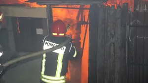 Incendiu puternic în Sectorul 4 din Bucureşti | Două case au fost cuprinse de flăcări