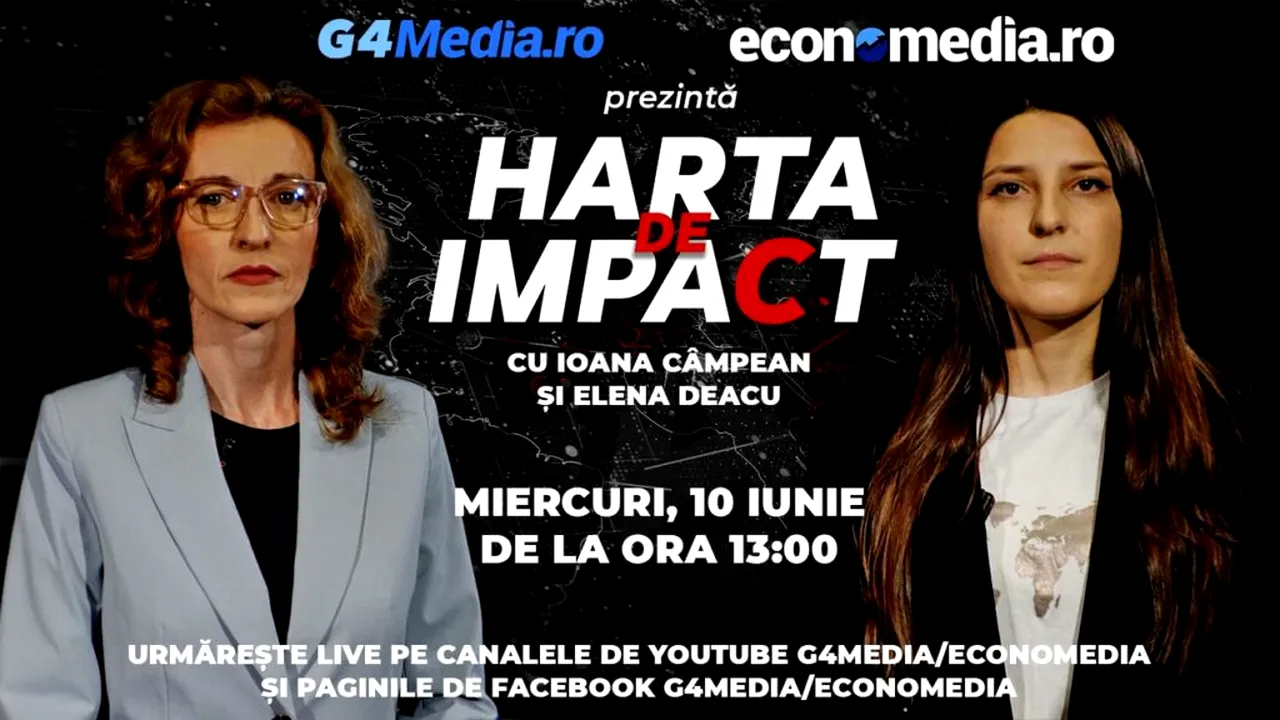 G4Media și Economedia lansează emisiunea „Harta de impact”, miercuri 10 iunie de la ora 13.00