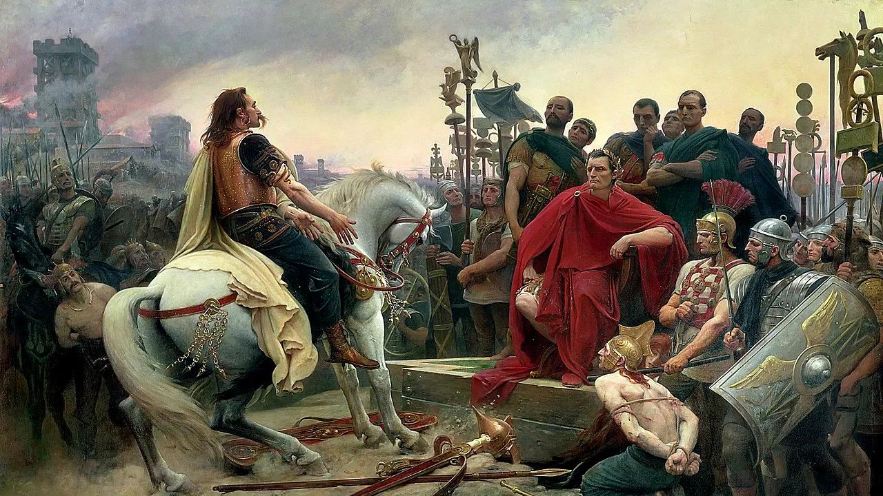 3 octombrie 52 î.Hr. - Iulius Cezar încheie cucerirea Galiei după capitularea lui Vercingetorix. Începe romanizarea Galiei, prima etapă a formării poporului francez 