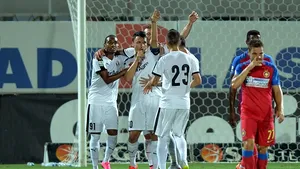 Astra Giurgiu - Steaua Bucureşti, scor 2-0, în Liga I. Arbitrul Sebastian Colţescu a anulat trei goluri marcate de Steaua