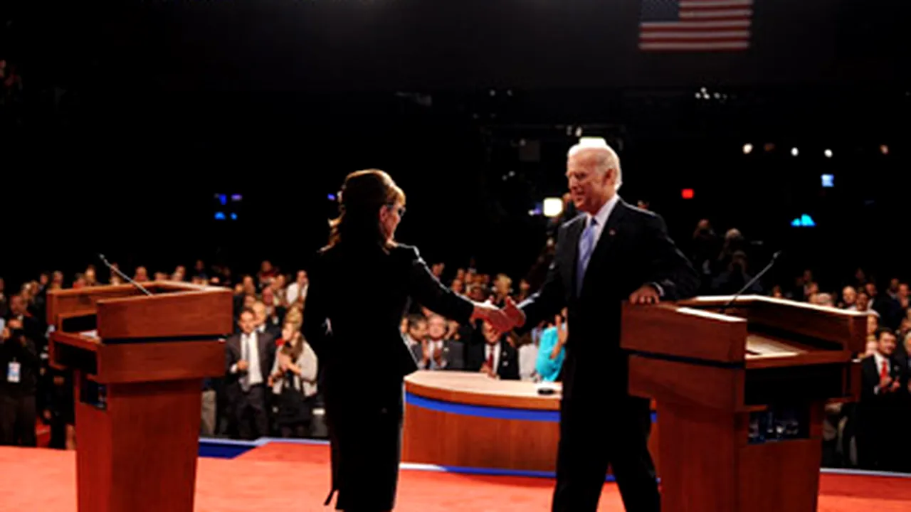Economia, principalul subiect al dezbaterii televizate dintre Sarah Palin şi Joe Biden