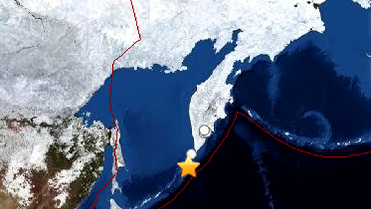 Cutremur cu magnitudinea de 6,8 în largul Rusiei, în Oceanul Pacific