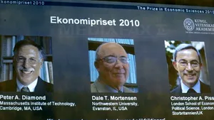 Trei economişti împart premiul Nobel pentru Ştiinţe Economice