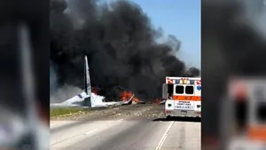 Un avion militar de transport s-a PRĂBUŞIT în Statele Unite. Nu există supravieţuitori