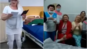 Cadre medicale infectate cu COVID au cântat şi au dansat într-un salon la spitalul din Botoşani. Au parodiat o piesă de muzică populară. VIDEO