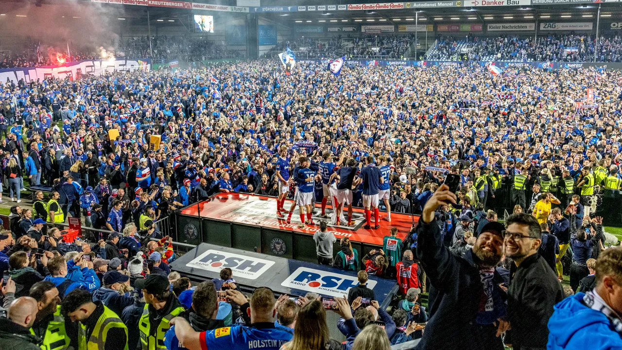Holstein Kiel a promovat pentru prima oară în Bundesliga