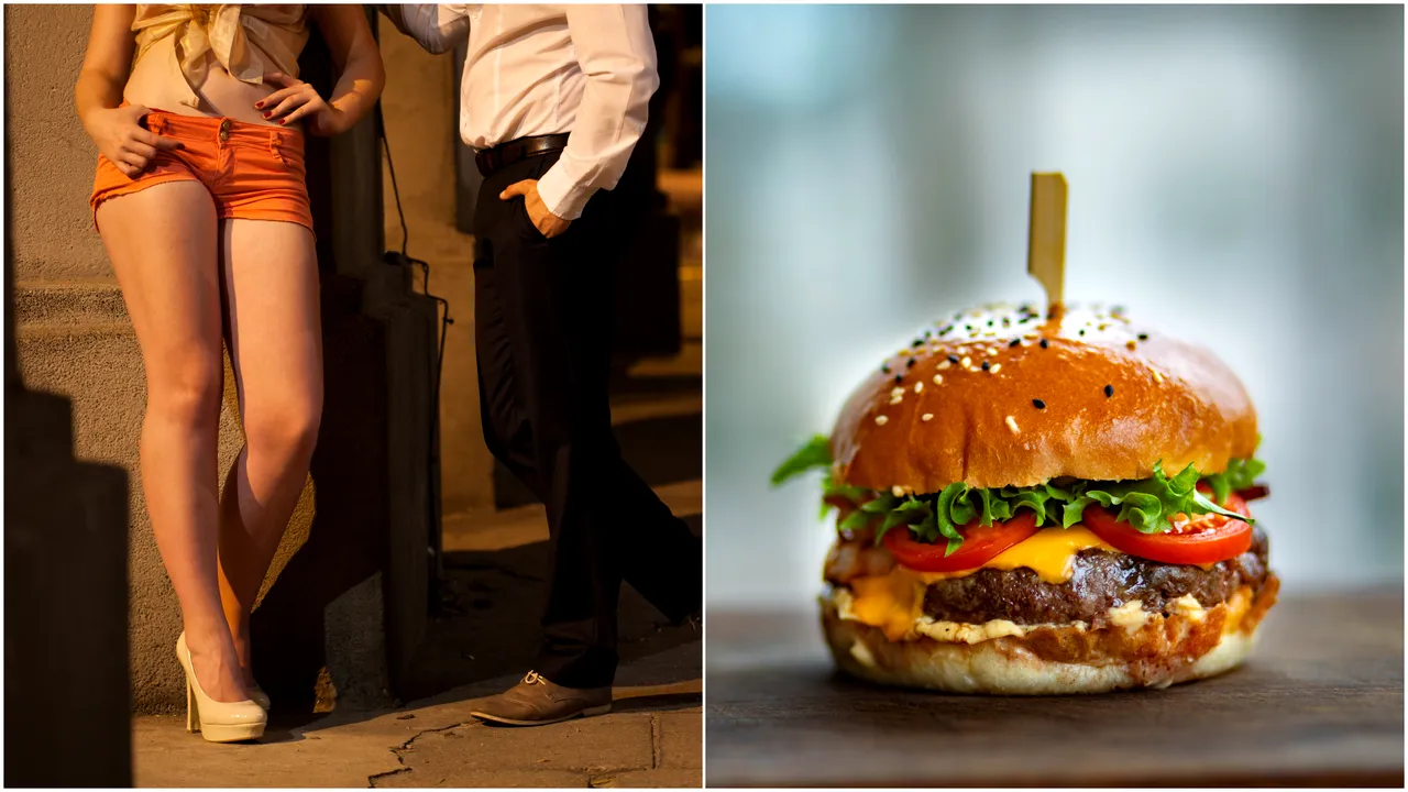 Un bărbat a fost arestat după ce a încercat să plătească o „prostituată” cu un hamburger