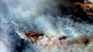 Fumul de la incendiile din Australia, vizibil din spaţiu. Imaginile publicate de NASA