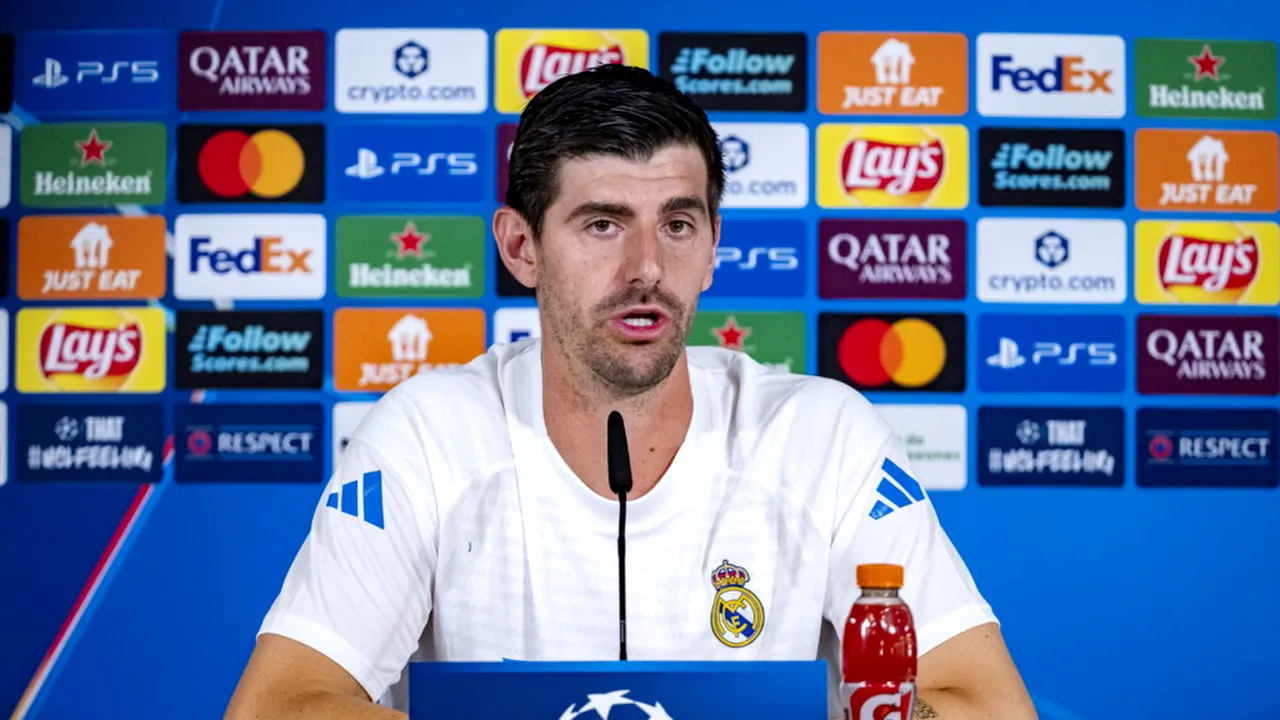 Thibaut Courtois, portarul Real Madrid, despre cazul Vinicius–Prestianni: UEFA are ocazia să transmită un mesaj clar