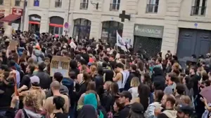 Bordeaux fierbe: protestatarii îngroapă capitalismul şi pregătesc greva feroviară naţională