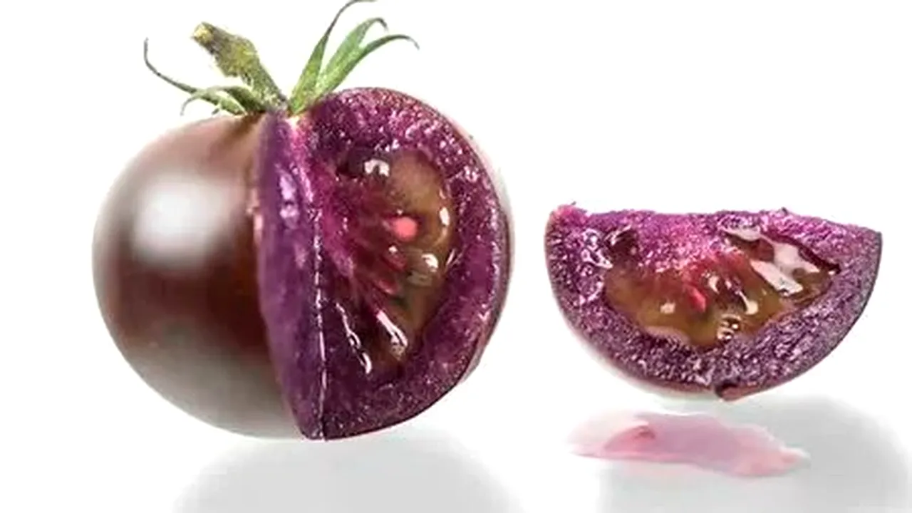 Roşii mov, modificate genetic, ar putea ajunge în magazinele alimentare americane până anul viitor. Fructul a primit aprobare de la USDA