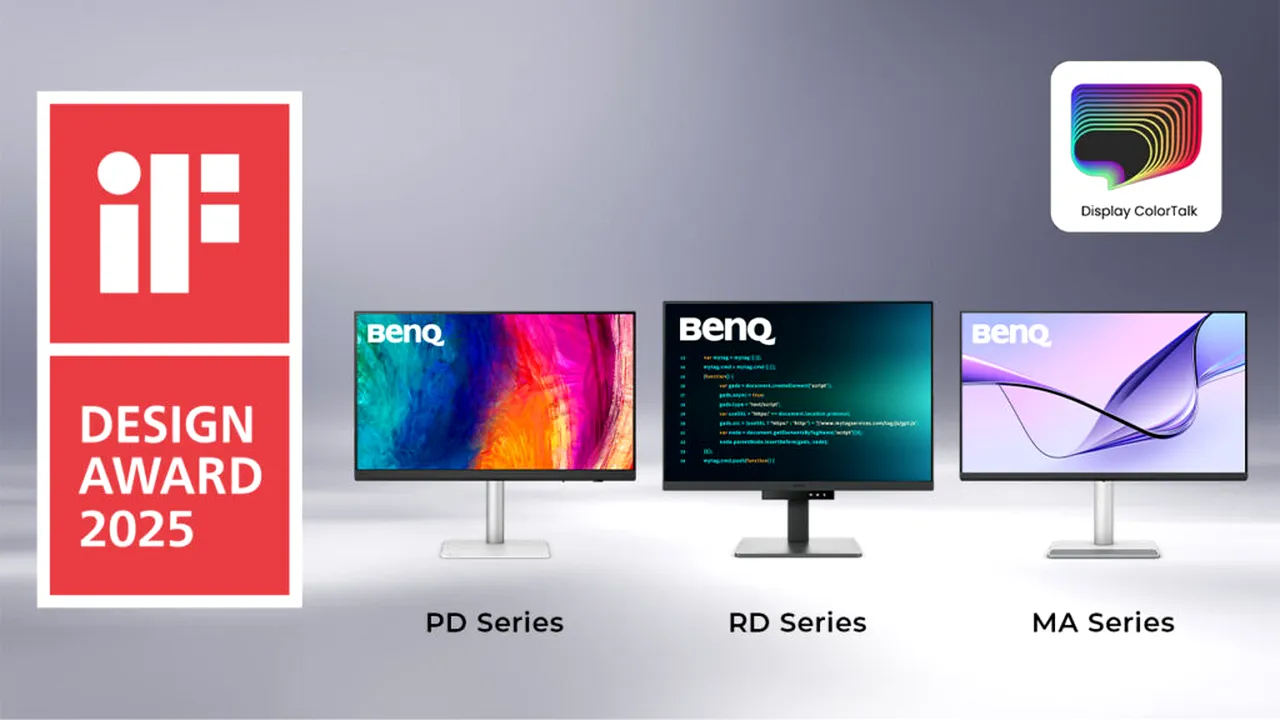 BenQ este recunoscută pentru excelența în design la iF DESIGN AWARD 2025