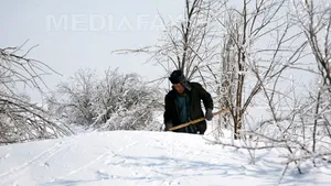 Cinci localităţi din judeţul Constanţa, încă izolate vineri dimineaţă din cauza nămeţilor