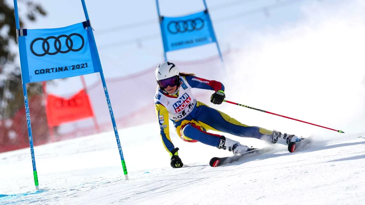Slalom uriaş la Beijing 2022: Maria Ioana Constantin a terminat pe locul 45