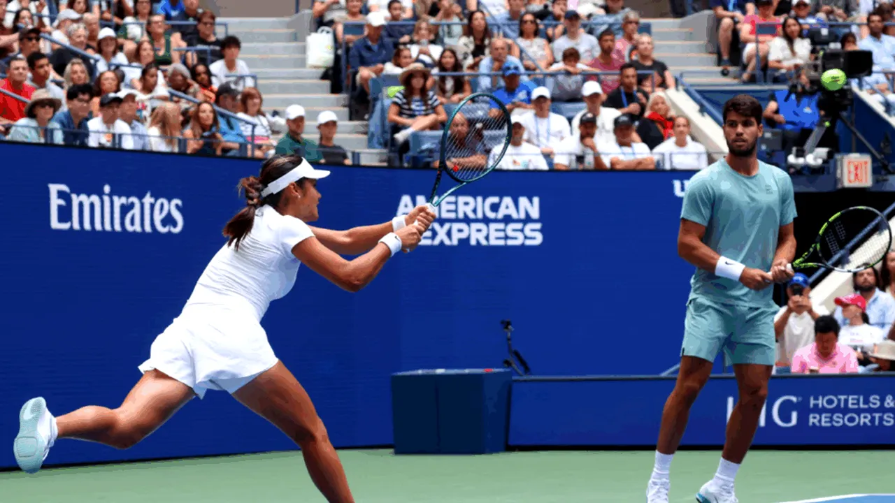 Perechea Răducanu-Alcaraz, eliminată în proba de dublu mixt de la US Open
