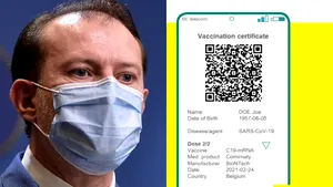 Certificatul verde este obligatoriu în România. Acces condiţionat în restaurante şi la evenimente unde rata de infectare trece de 3 la mie (DOCUMENT)