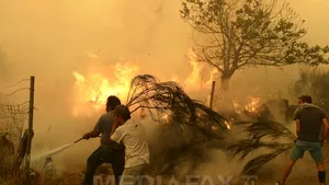 Incendiu la frontiera Spaniei cu Portugalia: Sute de persoane au fost evacuate - FOTO