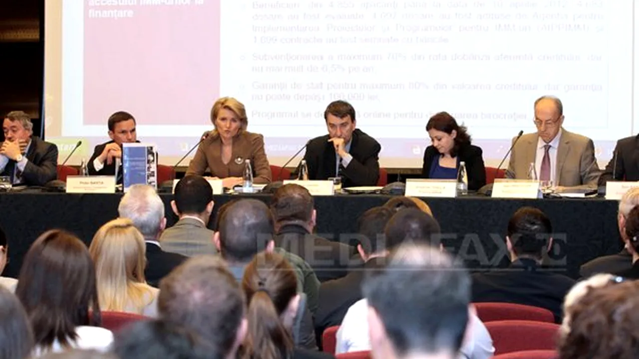 CONFERINŢĂ MEDIAFAX: IMM-urile executate silit vor beneficia din iulie de credite garantate şi contragarantate de stat
