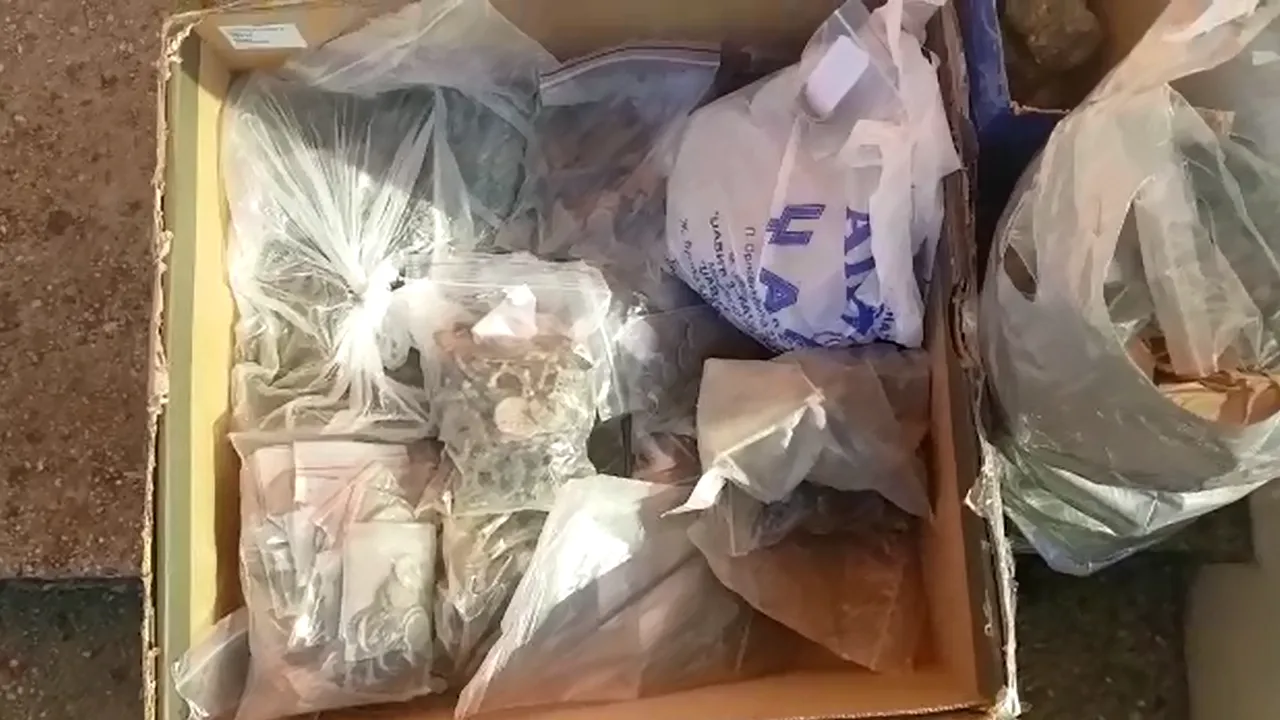 Poliţiştii de Frontieră au găsit peste 1.600 de monede şi diferite obiecte istorice în maşina unui sârb. Unde erau ascunse - VIDEO 
