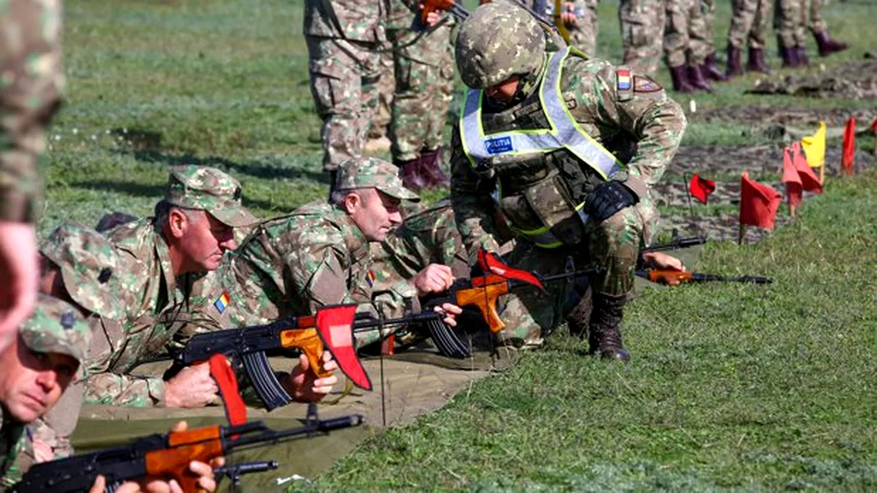 Militarii rezervişti s-au antrenat pe arme şi tactici vechi de peste 50 de ani