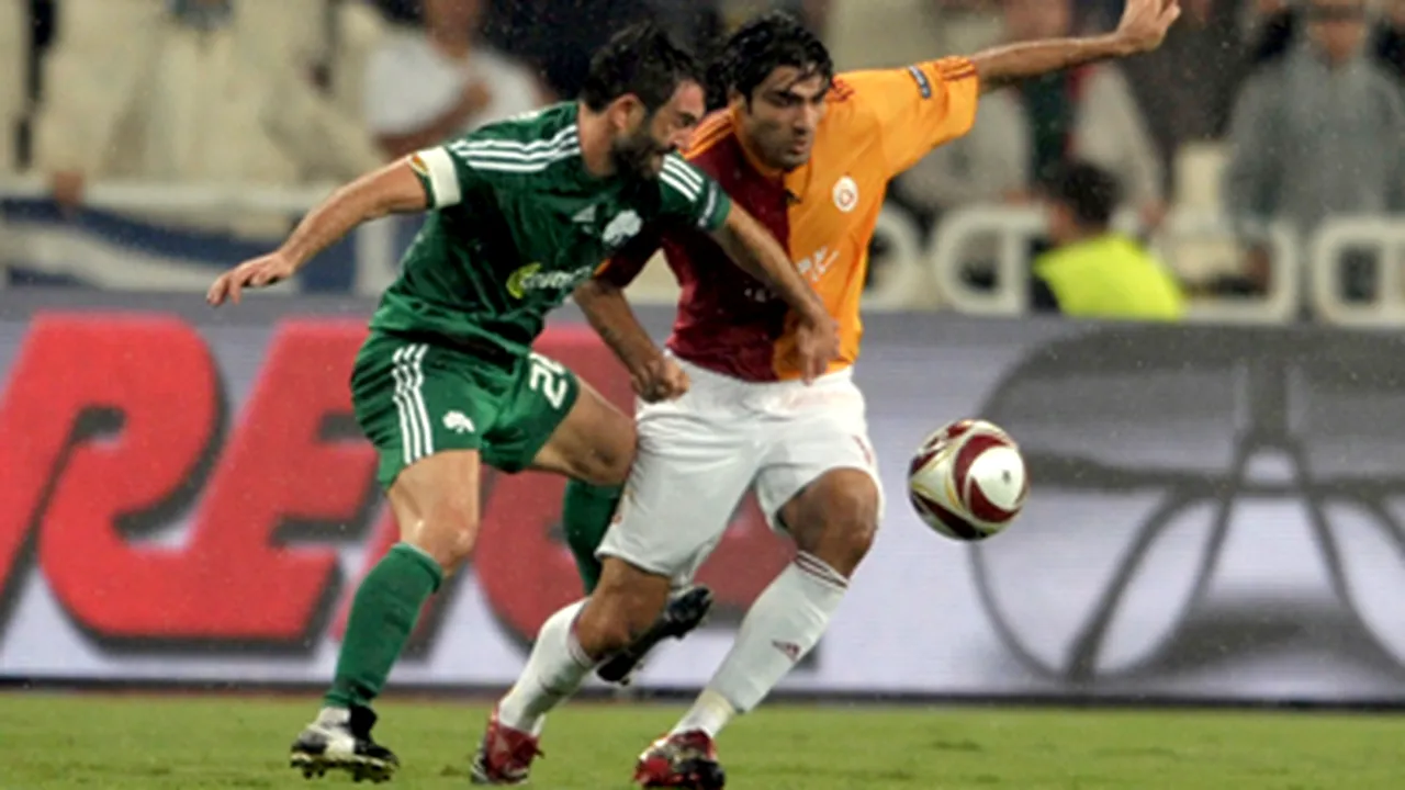 Panathinaikos Atena - Galatasaray Istanbul, scor 1-3, în grupa F a Ligii Europa
