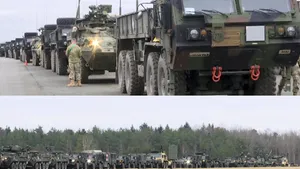 VIDEO Noi imagini cu convoiul militar american care este în drum spre România